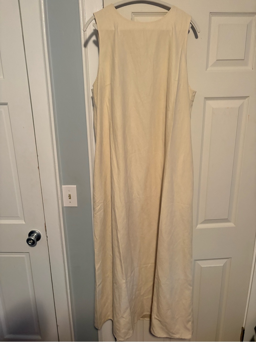Sleeveless Yellow Maxi Dress - Minimal A-Line Design